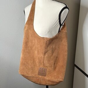 Haute Hippie Tan Suede Hobo Bag